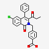 4-[(6-chloro-1-oxo-4-phenyl-3-propanoylisoquinolin-2(1H)-yl)methyl]benzoic acid