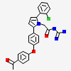 N-carbamimidoyl-2-[2-(2-chlorophenyl)-5-[4-(4-ethanoylphenoxy)phenyl]pyrrol-1-yl]ethanamide