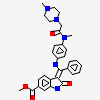 methyl (3Z)-3-{[(4-{methyl[(4-methylpiperazin-1-yl)acetyl]amino}phenyl)amino](phenyl)methylidene}-2-oxo-2,3-dihydro-1H-indole-6-carboxylate