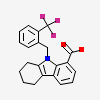 9-[2-(trifluoromethyl)benzyl]-2,3,4,9-tetrahydro-1H-carbazole-8-carboxylic acid