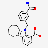 5-(3-carbamoylbenzyl)-5,6,7,8,9,10-hexahydrocyclohepta[b]indole-4-carboxylic acid