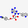 4-[[(2R,3S,4R,5R)-5-[6-amino-8-(quinolin-6-ylmethylamino)purin-9-yl]-3,4-dihydroxy-oxolan-2-yl]methoxymethyl]benzonitri le
