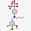2-{4-[butyl(3-chloro-4,5-dimethoxybenzyl)amino]phenyl}-1,1,1,3,3,3-hexafluoropropan-2-ol