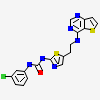 1-(3-chlorophenyl)-3-{5-[2-(thieno[3,2-d]pyrimidin-4-ylamino)ethyl]-1,3-thiazol-2-yl}urea