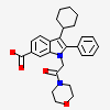 3-CYCLOHEXYL-1-(2-MORPHOLIN-4-YL-2-OXOETHYL)-2-PHENYL-1H-INDOLE-6-CARBOXYLIC ACID