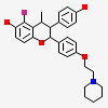 (2R,3R,4S)-5-FLUORO-3-(4-HYDROXYPHENYL)-4-METHYL-2-[4-(2-PIPERIDIN-1-YLETHOXY)PHENYL]CHROMAN-6-OL