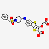 6-{[1-(BENZYLSULFONYL)PIPERIDIN-4-YL]AMINO}-3-(CARBOXYMETHOXY)THIENO[3,2-B][1]BENZOTHIOPHENE-2-CARBOXYLIC ACID