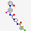 5-chloro-N-[(3R)-1-(2-{[2-fluoro-4-(2-oxopyridin-1(2H)-yl)phenyl]amino}-2-oxoethyl)pyrrolidin-3-yl]thiophene-2-carboxamide