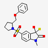 1-METHYL-5-(2-PHENOXYMETHYL-PYRROLIDINE-1-SULFONYL)-1H-INDOLE-2,3-DIONE