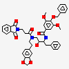 N-(1-BENZYL-3-{[3-(1,3-DIOXO-1,3-DIHYDRO-ISOINDOL-2-YL)-PROPIONYL]-[2-(HEXAHYDRO-BENZO[1,3]DIOXOL-5-YL)-ETHYL]-AMINO}-2-HYDROXY-PROPYL)-4-BENZYLOXY-3,5-DIMETHOXY-BENZAMIDE