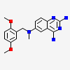 2,4-DIAMINO-6-[N-(2',5'-DIMETHOXYBENZYL)-N-METHYLAMINO]QUINAZOLINE