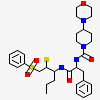4-MORPHOLIN-4-YL-PIPERIDINE-1-CARBOXYLIC ACID [1-(3-BENZENESULFONYL-1-PROPYL-ALLYLCARBAMOYL)-2-PHENYLETHYL]-AMIDE