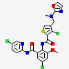 3-Chloro-N-[4-Chloro-2-[[(5-Chloro-2-Pyridinyl)amino]carbonyl]-6-Methoxyphenyl]-4-[[(4,5-Dihydro-2-Oxazolyl)methylamino]methyl]-2-Thiophenecarboxamide