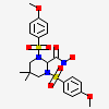 1,3-BIS-(4-METHOXY-BENZENESULFONYL)-5,5-DIMETHYL-HEXAHYDRO-PYRIMIDINE-2-CARBOXYLIC ACID HYDROXYAMIDE