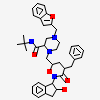 N-[2(R)-HYDROXY-1(S)-INDANYL]-2(R)-PHENYLMETHYL-4(S)-HYDROXY-5-[4-[2-BENZOFURANYLMETHYL]-2(S)-[TERT-BUTYLAMINOCARBONYL]-PIPERAZINYL]-PENTANEAMIDE