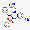 3-BENZYL-1-(1H-IMIDAZOL-4-YLMETHYL)-4-(THIEN-2-YLSULFONYL)-2,3,4,5-TETRAHYDRO-1H-1,4-BENZODIAZEPINE-7-CARBONITRILE