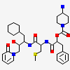 (2S)-1-{[(2R)-1-{[(2S,3S)-1-cyclohexyl-3-hydroxy-4-(2-oxopyridin-1(2H)-yl)butan-2-yl]amino}-3-(methylsulfanyl)-1-oxopropan-2-yl]amino}-1-oxo-3-phenylpropan-2-yl 4-aminopiperidine-1-carboxylate