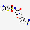 4-HYDROXY-3-[2-OXO-3-(THIENO[3,2-B]PYRIDINE-2-SULFONYLAMINO)-PYRROLIDIN-1-YLMETHYL]-BENZAMIDINE