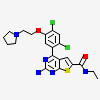 2-amino-4-[2,4-dichloro-5-(2-pyrrolidin-1-ylethoxy)phenyl]-N-ethylthieno[2,3-d]pyrimidine-6-carboxamide