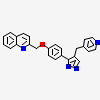 2-({4-[4-(pyridin-4-ylmethyl)-1H-pyrazol-3-yl]phenoxy}methyl)quinoline