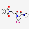 2-{3-[(2S)-4,4-difluoro-2-(pyrrolidin-1-ylcarbonyl)pyrrolidin-1-yl]-3-oxopropyl}-isoindole-1,3(2H)-dione