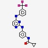 N-{3-[(4-{[3-(TRIFLUOROMETHYL)PHENYL]AMINO}PYRIMIDIN-2-YL)AMINO]PHENYL}CYCLOPROPANECARBOXAMIDE