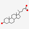 (3beta,5beta,14beta,17alpha)-3-hydroxycholan-24-oic acid