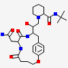 1-[2-(8-CARBAMOYLMETHYL-6,9-DIOXO-2-OXA-7,10-DIAZA-BICYCLO[11.2.2]HEPTADECA- 1(16),13(17),14-TRIEN-11-YL)-2-HYDROXY-ETHYL]-PIPERIDINE-2-CARBOXYLIC ACID TERT-BUTYLAMIDE
