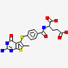 N-({4-[(2-amino-6-methyl-4-oxo-3,4-dihydrothieno[2,3-d]pyrimidin-5-yl)sulfanyl]phenyl}carbonyl)-L-glutamic acid