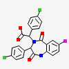 (4-CHLOROPHENYL)[3-(4-CHLOROPHENYL)-7-IODO-2,5-DIOXO-1,2,3,5-TETRAHYDRO-4H-1,4-BENZODIAZEPIN-4-YL]ACETIC ACID