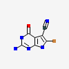 2-amino-6-bromo-4-oxo-4,7-dihydro-3H-pyrrolo[2,3-d]pyrimidine-5-carbonitrile