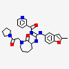 N-{N'-(2-methyl-1-benzofuran-5-yl)-N-[(3S)-2-oxo-1-(2-oxo-2-pyrrolidin-1-ylethyl)azepan-3-yl]carbamimidoyl}pyridine-3-carboxamide