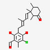 3-chloro-4,6-dihydroxy-2-methyl-5-{(2E,4E)-3-methyl-5-[(1R,2R,6R)-1,2,6-trimethyl-3-oxocyclohexyl]penta-2,4-dien-1-yl}benzaldehyde