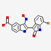 (2Z,3E)-7'-bromo-3-(hydroxyimino)-2'-oxo-1,1',2',3-tetrahydro-2,3'-biindole-5-carboxylic acid