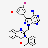2-{[4-amino-3-(3-fluoro-5-hydroxyphenyl)-1H-pyrazolo[3,4-d]pyrimidin-1-yl]methyl}-5-methyl-3-(2-methylphenyl)quinazolin-4(3H)-one