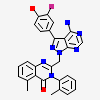 2-{[4-amino-3-(3-fluoro-4-hydroxyphenyl)-1H-pyrazolo[3,4-d]pyrimidin-1-yl]methyl}-5-methyl-3-(2-methylphenyl)quinazolin-4(3H)-one