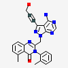 2-{[4-amino-3-(3-hydroxyprop-1-yn-1-yl)-1H-pyrazolo[3,4-d]pyrimidin-1-yl]methyl}-5-methyl-3-(2-methylphenyl)quinazolin-4(3H)-one
