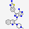 3-(2-amino-1,3-benzothiazol-6-yl)-1-{[2-(4-methylpiperazin-1-yl)quinolin-3-yl]methyl}-1H-pyrazolo[3,4-d]pyrimidin-4-amine