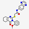 2-{[3-(2-METHOXYPHENYL)-4-OXO-3,4,5,6,7,8-HEXAHYDROQUINAZOLIN-2-YL]SULFANYL}-N-QUINOXALIN-6-YLACETAMIDE