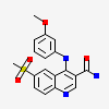 4-[(3-methoxyphenyl)amino]-6-(methylsulfonyl)quinoline-3-carboxamide