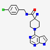 4-amino-n-(4-chlorobenzyl)-1-(7h-pyrrolo[2,3-d]pyrimidin-4-yl)piperidine-4-carboxamide