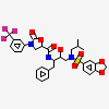 5S)-N-[(1S,2R)-3-[(1,3-Benzodioxol-5-ylsulfonyl)(2-methylpropyl)amino]-2-hydroxy-1-(phenylmethyl)propyl]-2-oxo-3-[3-(tr ifluoromethyl)phenyl]-5-oxazolidinecarboxamide