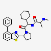 N-{(1S)-1-cyclohexyl-2-oxo-2-[(2S)-2-(4-phenyl-1,3-benzothiazol-2-yl)pyrrolidin-1-yl]ethyl}-N~2~-methyl-L-alaninamide