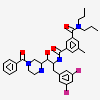 N'-{(1S,2S)-1-(3,5-difluorobenzyl)-2-hydroxy-2-[(2R)-4-(phenylcarbonyl)piperazin-2-yl]ethyl}-5-methyl-N,N-dipropylbenzene-1,3-dicarboxamide