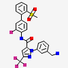 1-[3-(aminomethyl)phenyl]-n-[3-fluoro-2'-(methylsulfonyl)biphenyl-4-yl]-3-(trifluoromethyl)-1h-pyrazole-5-carboxamide