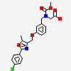 N-(3-{[2-(4-chlorophenyl)-5-methyl-1,3-oxazol-4-yl]methoxy}benzyl)-N-(methoxycarbonyl)glycine