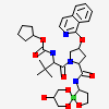 CYCLOPENTYL N-[(2S)-1-[(2S,4R)-2-[[(4R)-8-HYDROXY-1,6,10-TRIOXA-5$L^{4}-BORASPIRO[4.5]DECAN-4-YL]CARBAMOYL]-4-ISOQUINOLIN-1-YLOXY-PYRROLIDIN-1-YL]-3,3-DIMETHYL-1-OXO-BUTAN-2-YL]CARBAMATE