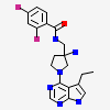 N-{[(3S)-3-amino-1-(5-ethyl-7H-pyrrolo[2,3-d]pyrimidin-4-yl)pyrrolidin-3-yl]methyl}-2,4-difluorobenzamide