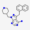 3-(naphthalen-1-ylmethyl)-1-(piperidin-4-ylmethyl)-1H-pyrazolo[3,4-d]pyrimidin-4-amine