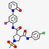 (3r,4r)-1-Methanesulfonyl-Pyrrolidine-3,4-Dicarboxylic Acid 3-[(4-Chloro-Phenyl)-Amide] 4-{[2-Fluoro-4-(2-Oxo-2h-Pyridin-1-Yl)-Phenyl]-Amide}